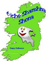 Halloween map Ireland Irish festive 1