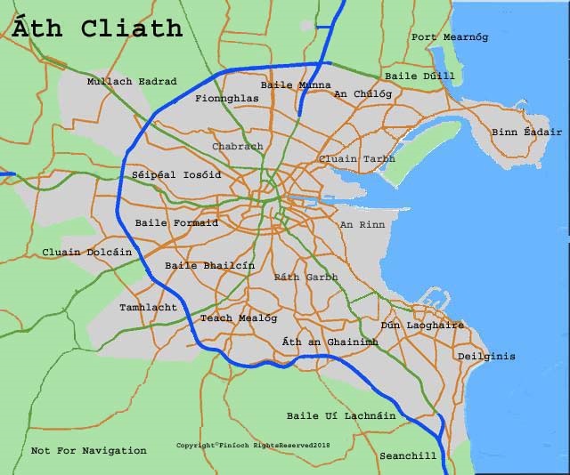 Map of Dublin Ireland