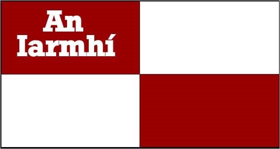 Westmeath county flag banner with text Ireland