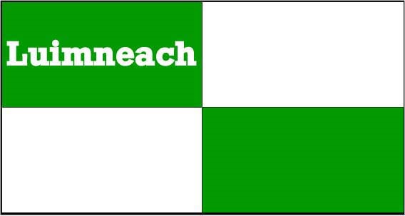 Limerick county flag banner with text Ireland