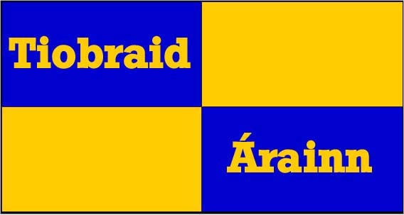 Tipperary county flag banner with text Ireland