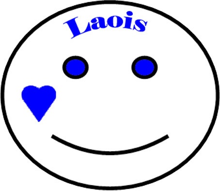 Laois county smiles button