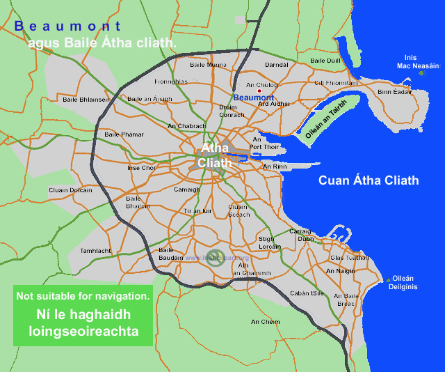 Map of Beaumont, Dublin.