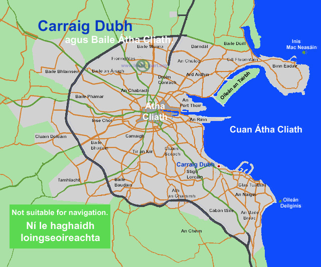 Map of Blackrock Dublin.