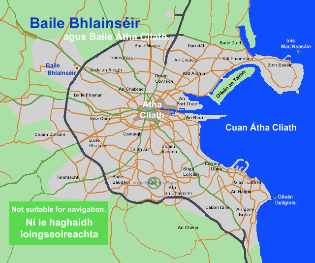 Map of Blanchardstown, Dublin.