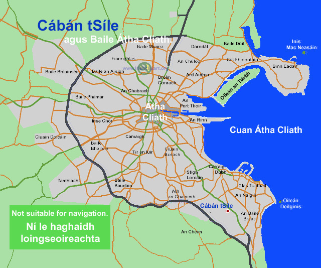 Map of Cabinteely, county Dublin, Dublin.