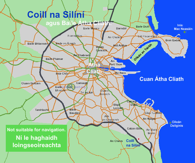 Map of Cherrywood, county Dublin, Dublin.