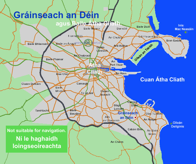 Map of Deansgrange. County Dublin.