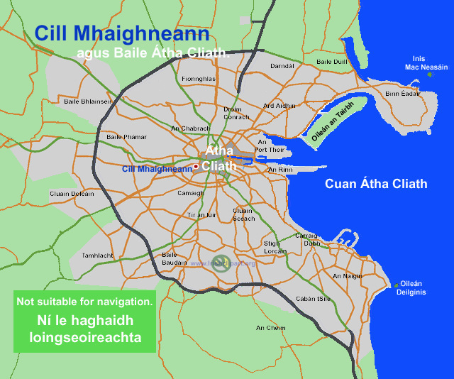 Map of Kilmainham, Dublin city, Dublin.