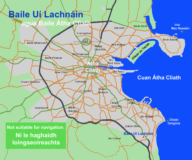 Map of Loughlinstown, County Dublin.