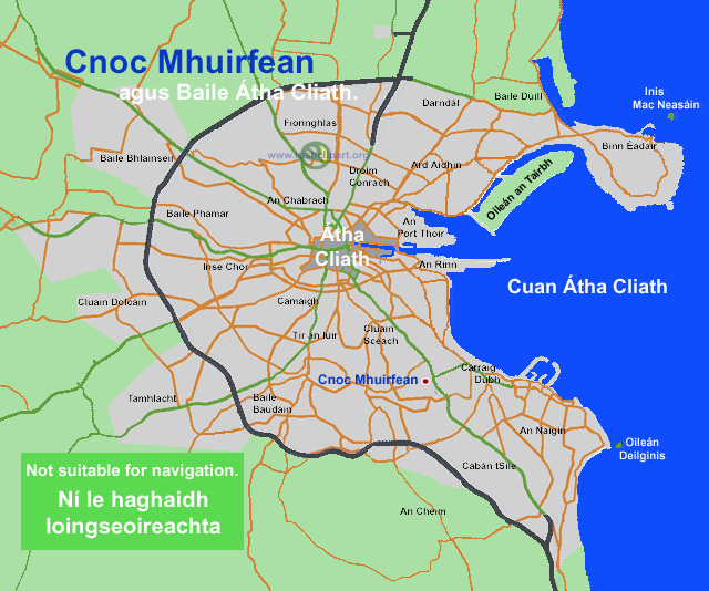Map of Mount Merrion, County Dublin, Dublin.