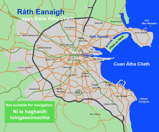 Map of Raheny, Dublin city, Dublin.