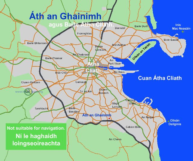 Map of Sandyford, County Dublin.