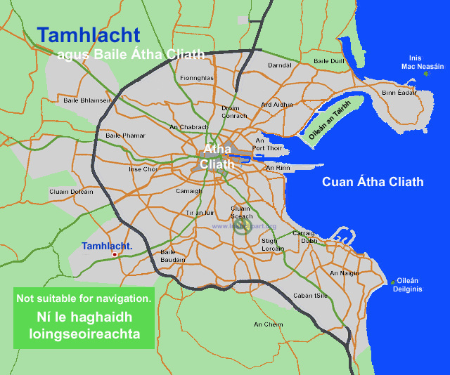 Map of Tallaght, Dublin.
