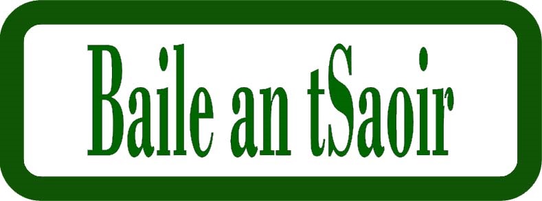 Ballinteer Dublin district road sign Ireland.