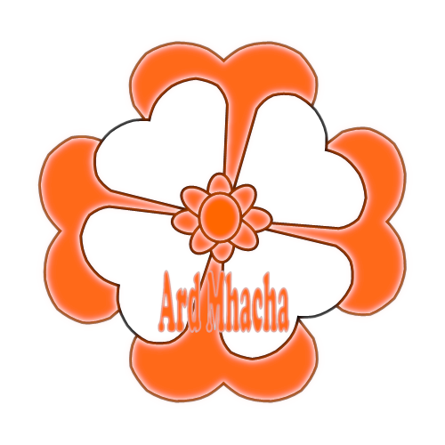 Armagh county flower badge with county colours.