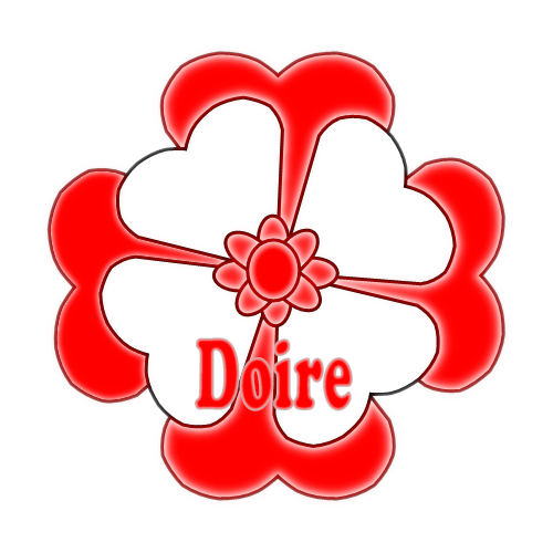 Derry county flower badge with county colours.