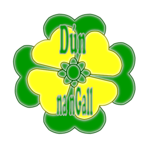 Donegal county flower badge with county colours.