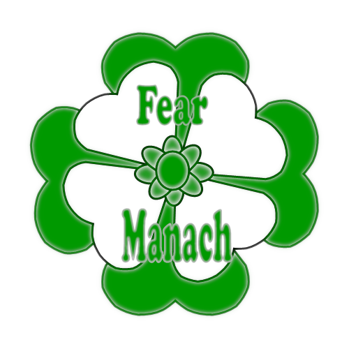 Fermanagh county flower badge with county colours.
