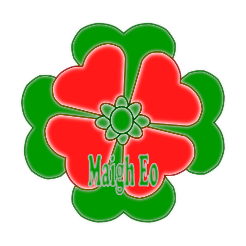 Mayo county flower with county colours.