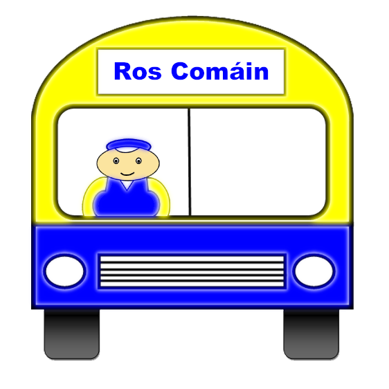 Roscommon county bus with county colours.