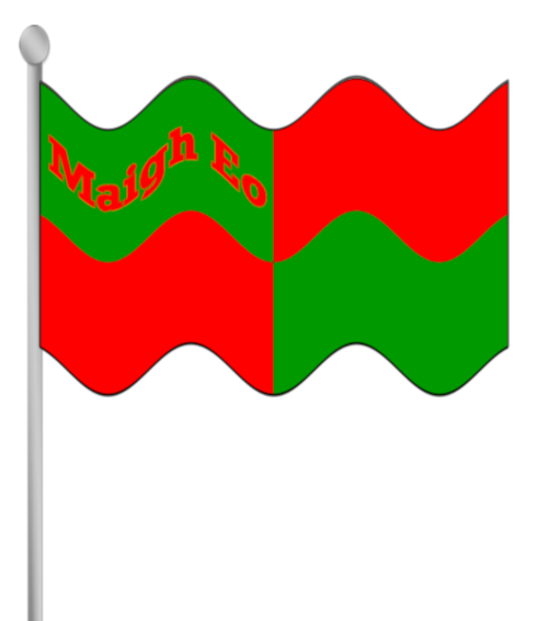 Mayo county flag with text.