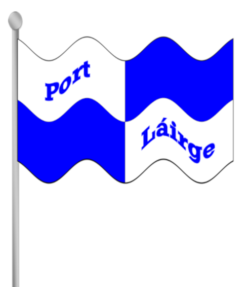 Waterford county flag with text.