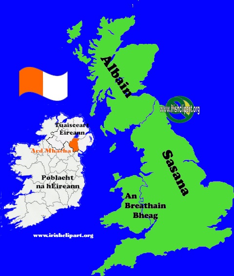 Map of Armagh county United Kingdom British Isles.