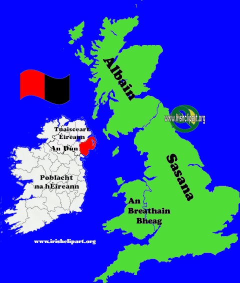 Map of county Down Ireland UK British Isles.