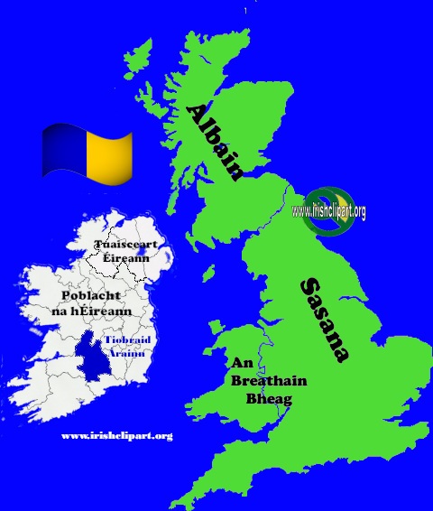 Map of Tipperary county Ireland British Isles.