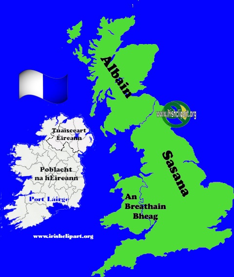 Map of Waterford county Ireland British Isles.