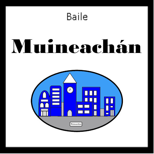 Monaghan county town sign.