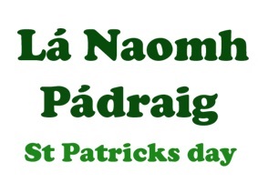 Saint Patricks Day sign banner