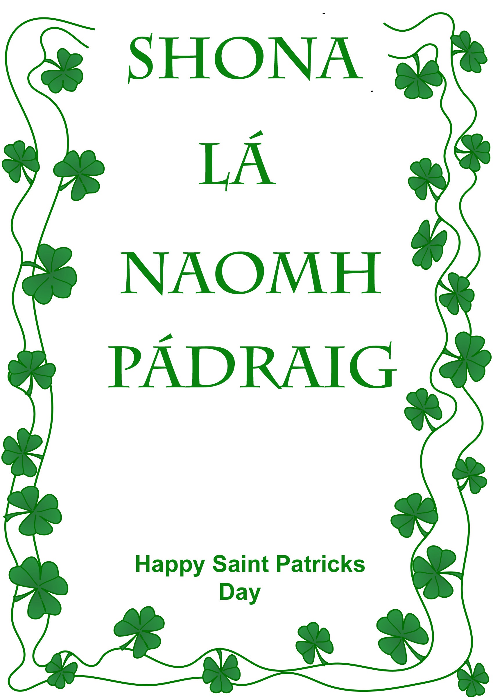 Saint Patricks Day Ireland Irish poster2