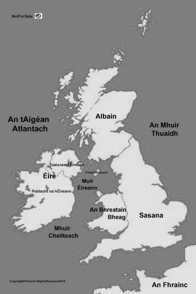 Map of Ireland and the UK