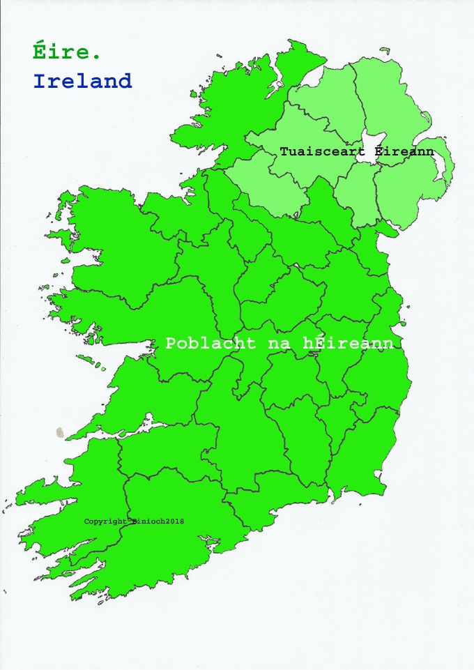 Map of Ireland political